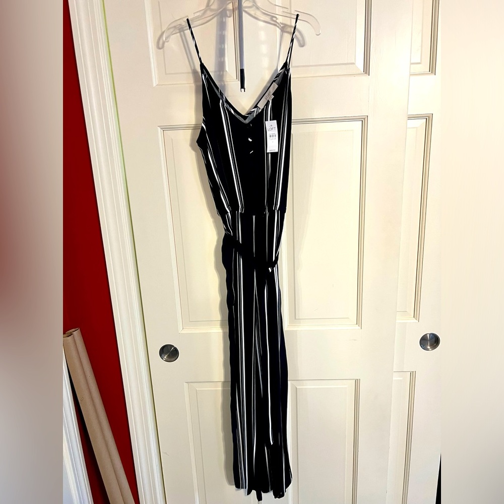 Loft striped romper, NWT